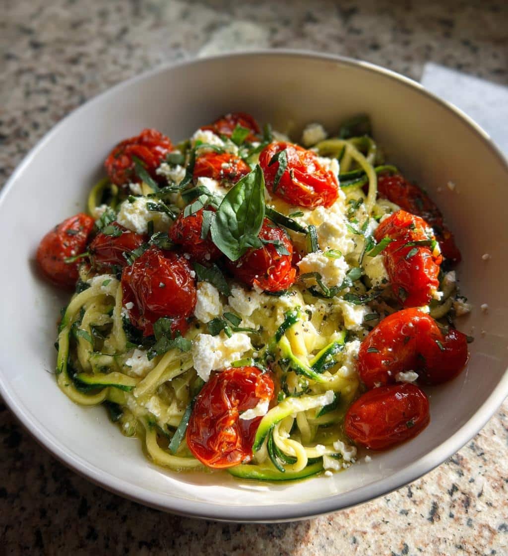 Healthy Keto Feta Pasta (Low-Carb Version)