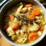 Healthy Lemony Artichoke & White Bean Soup