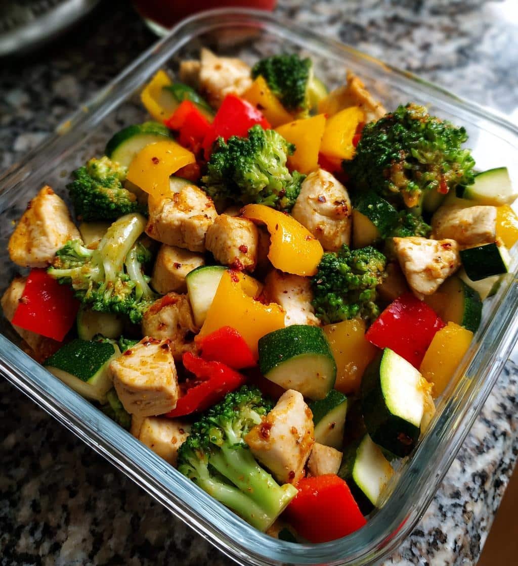 Healthy Low Carb Chicken Meal Prep Bowls