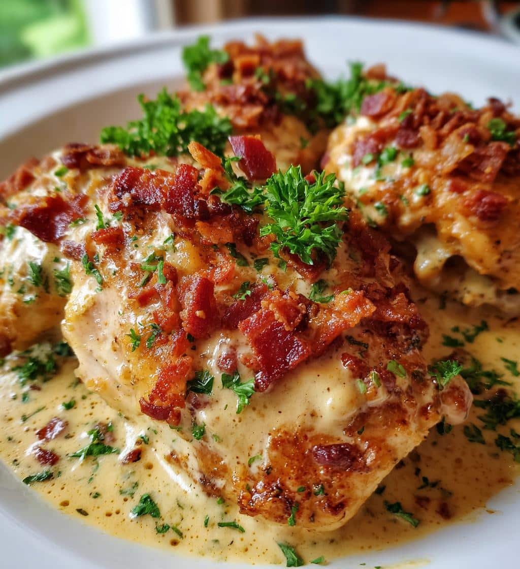 Healthy Low-Carb Crockpot Creamy Bacon Chicken Thighs Bliss 4 Healthy Low-Carb Crockpot Creamy Bacon Chicken Thighs - detail 1