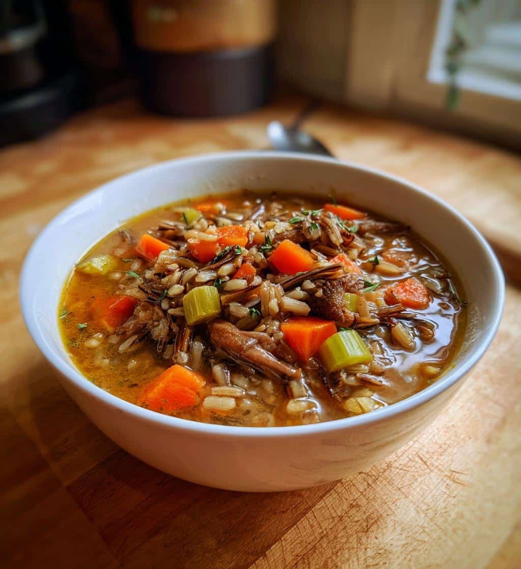 Healthy Morel Mushroom & Wild Rice Soup 4 Healthy Morel Mushroom & Wild Rice Soup - detail 1
