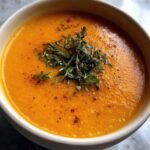 Healthy Roasted Carrot Ginger Soup