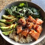Healthy Salmon Rice Bowl