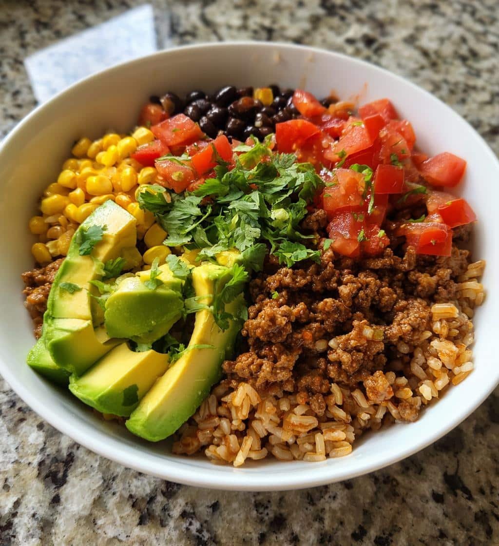 Healthy Smoky Taco Beef Protein Bowl - detail 1