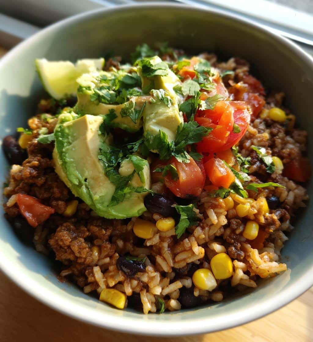 Healthy Smoky Taco Beef Protein Bowl