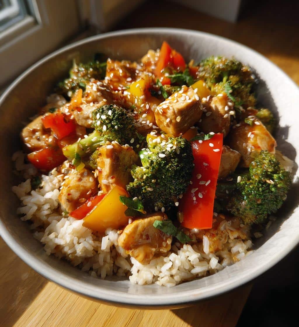 Healthy Spicy Gochujang Chicken Bowls