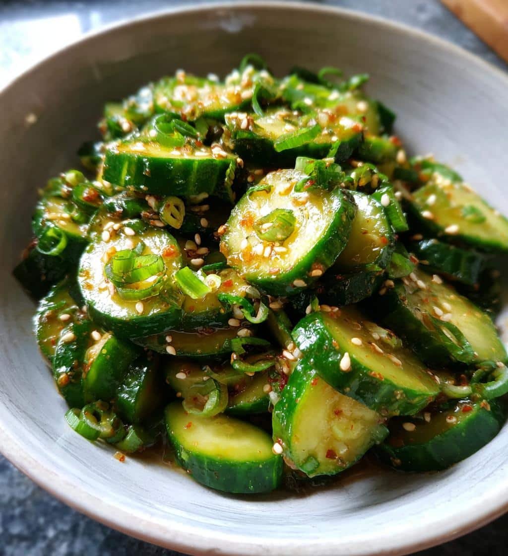 Healthy TikTok's Viral Logan-Style Cucumber Salad
