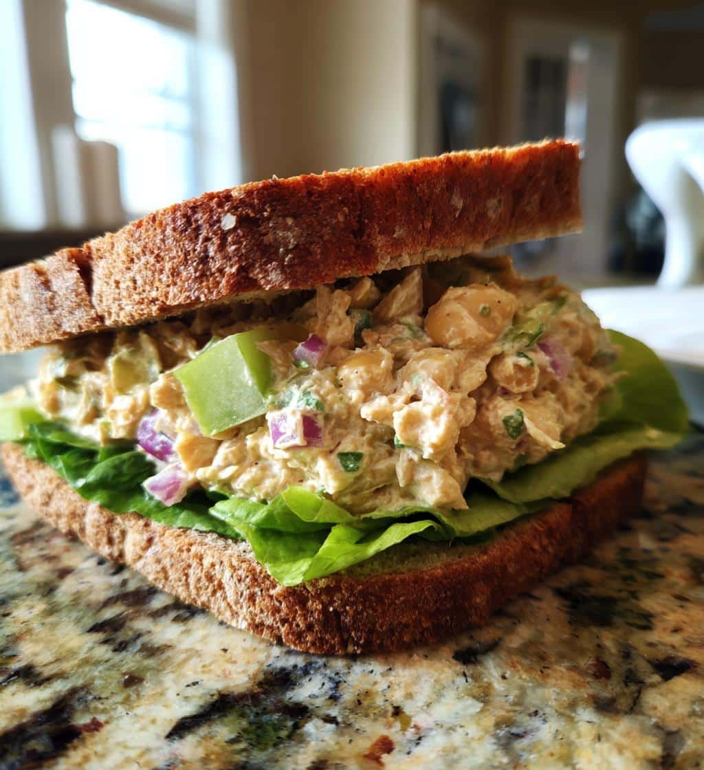 CHealthy hickpea Salad Sandwich (4-Day Prep) For meal prep