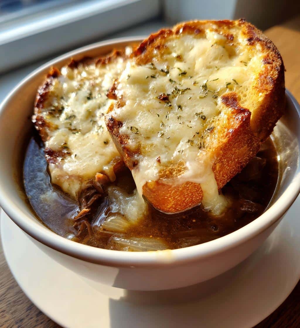 Irresistible French Onion Short Rib Soup with Melted Gruyère 4 French Onion Short Rib Soup - detail 1