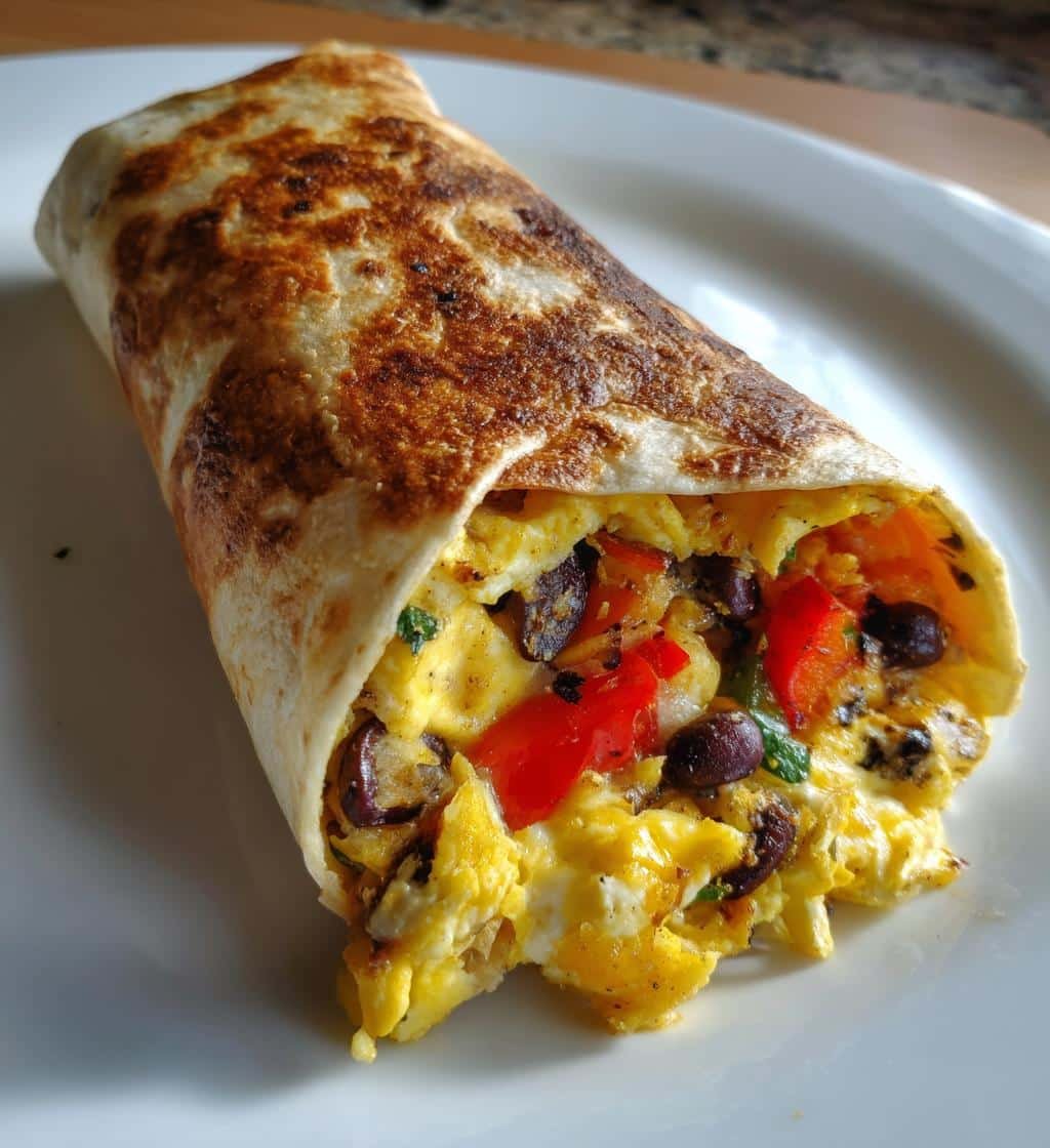 Healthy Air Fryer Breakfast Burritos