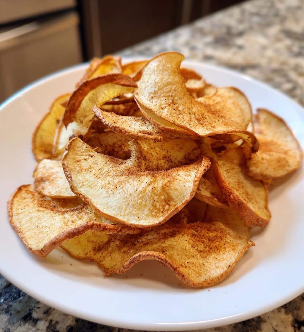 Healthy Air Fryer Cinnamon Apple Chips - detail 1