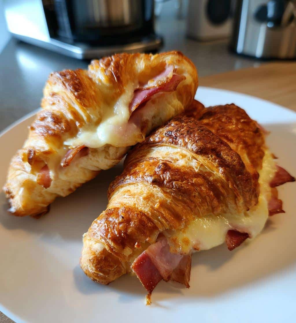Healthy Air Fryer Ham and Cheese Croissants - detail 1
