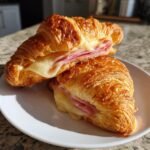 Healthy Air Fryer Ham and Cheese Croissants