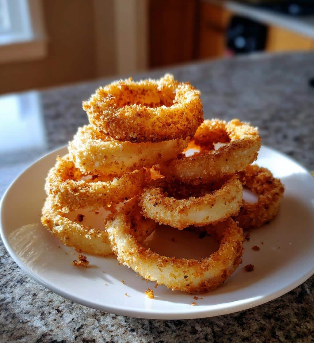 Healthy Air Fryer Onion Rings - Crispy 4 Healthy Air Fryer Onion Rings - detail 1