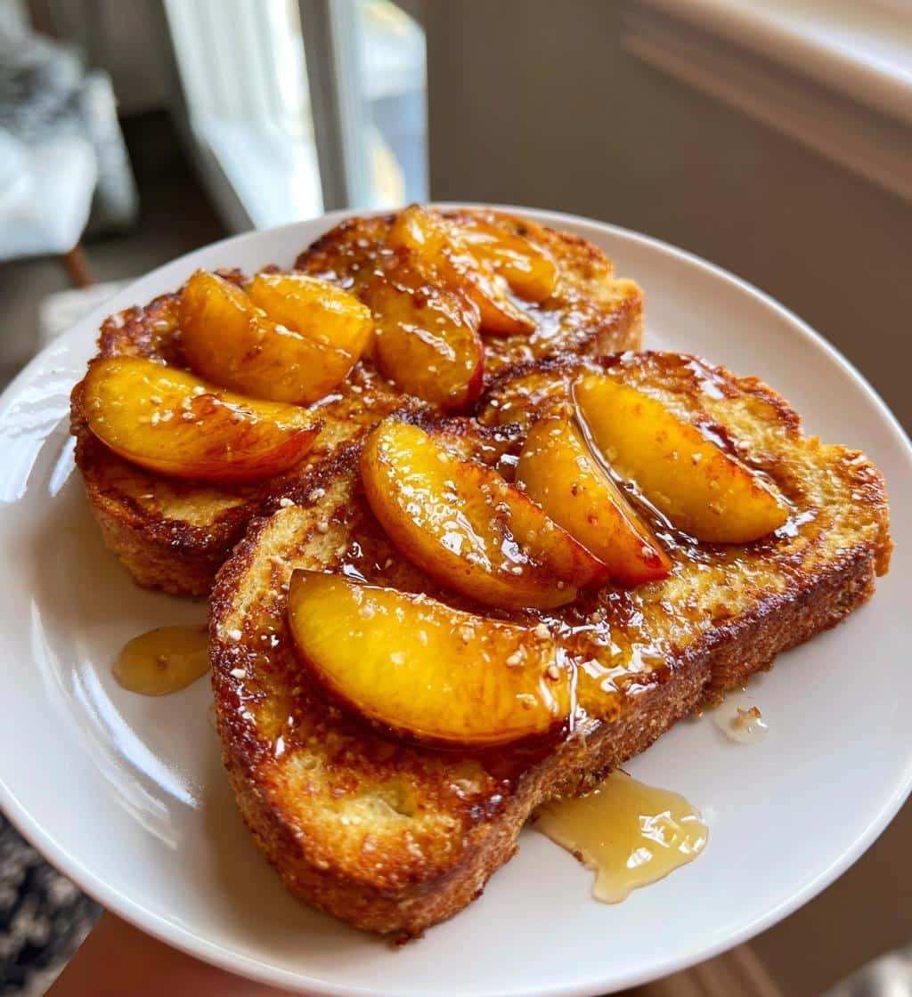 Healthy Air Fryer Peach French Toast - detail 1