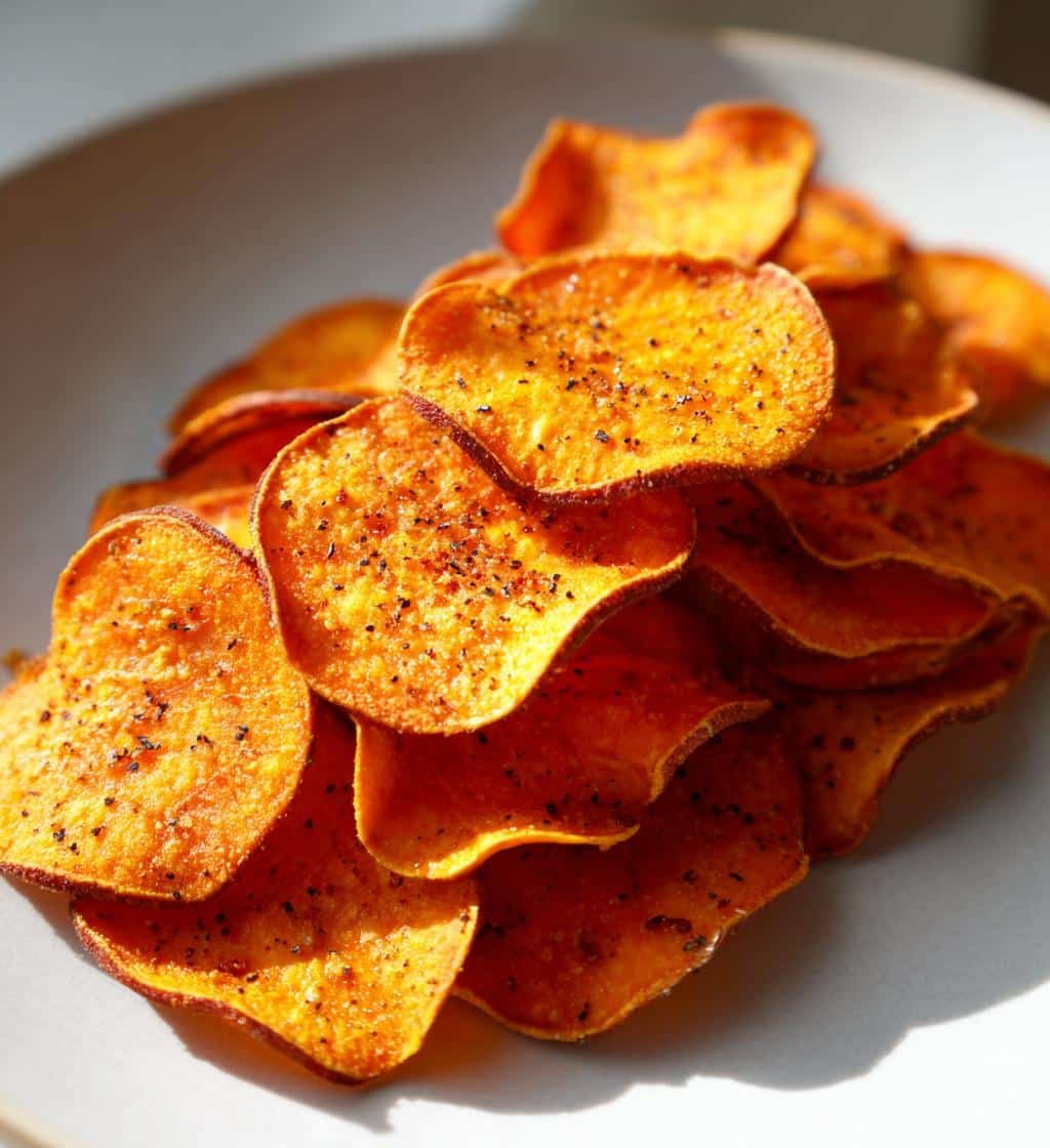 Crispy Healthy Air Fryer Sweet Potato Chips in 12 Minutes 4 Healthy Air Fryer Sweet Potato Chips - detail 1