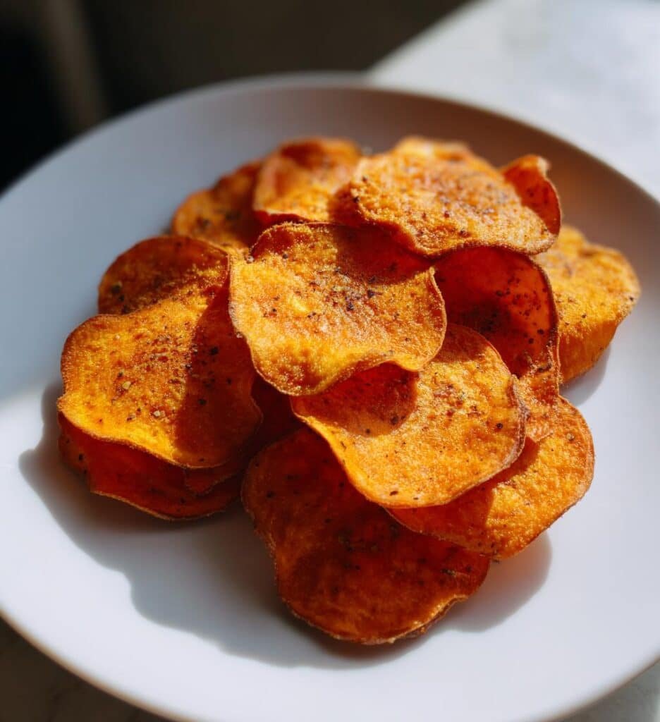 Healthy Air Fryer Sweet Potato Chips