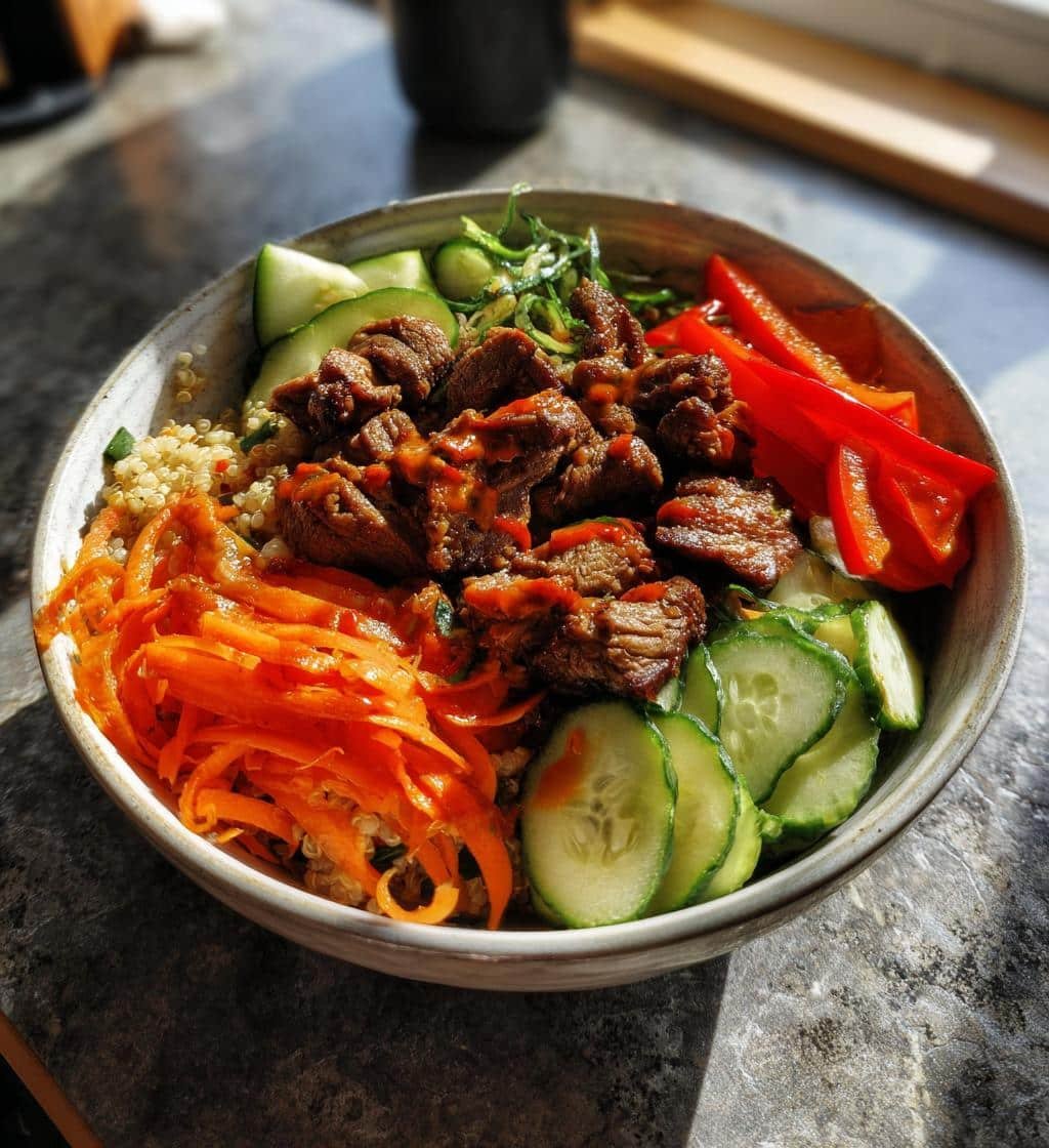 Healthy Beef Tapa Quinoa Bowl