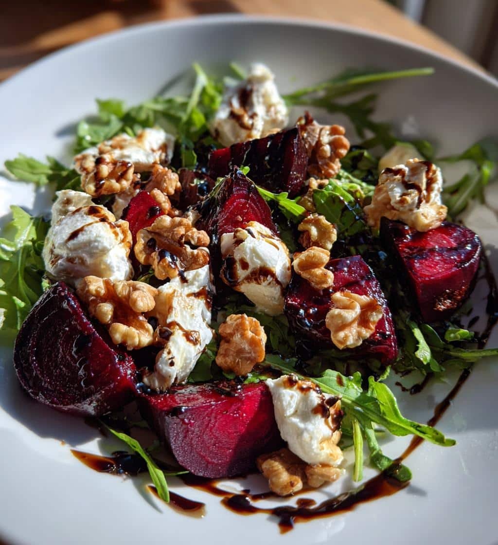 Healthy Beet and Burrata Salad - detail 1