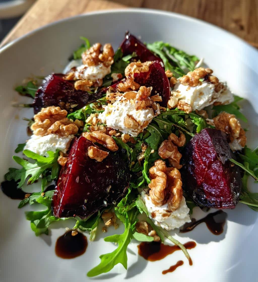 Healthy Beet and Burrata Salad