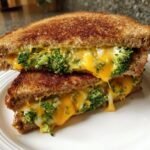 Healthy Broccoli Melt Sandwich