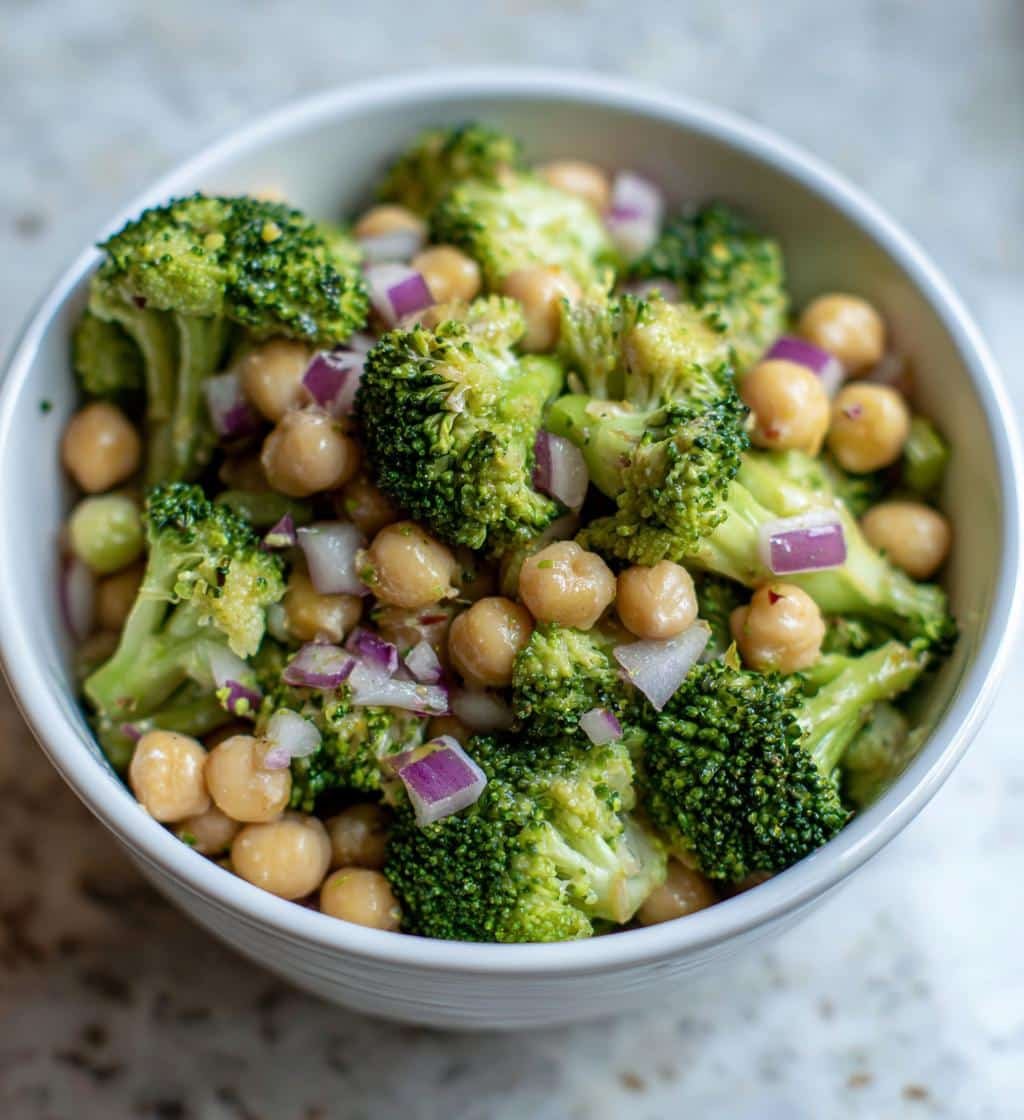 Delicious 15-Minute Healthy Broccoli and Chickpea Salad 4 Healthy Broccoli and Chickpea Salad - detail 1