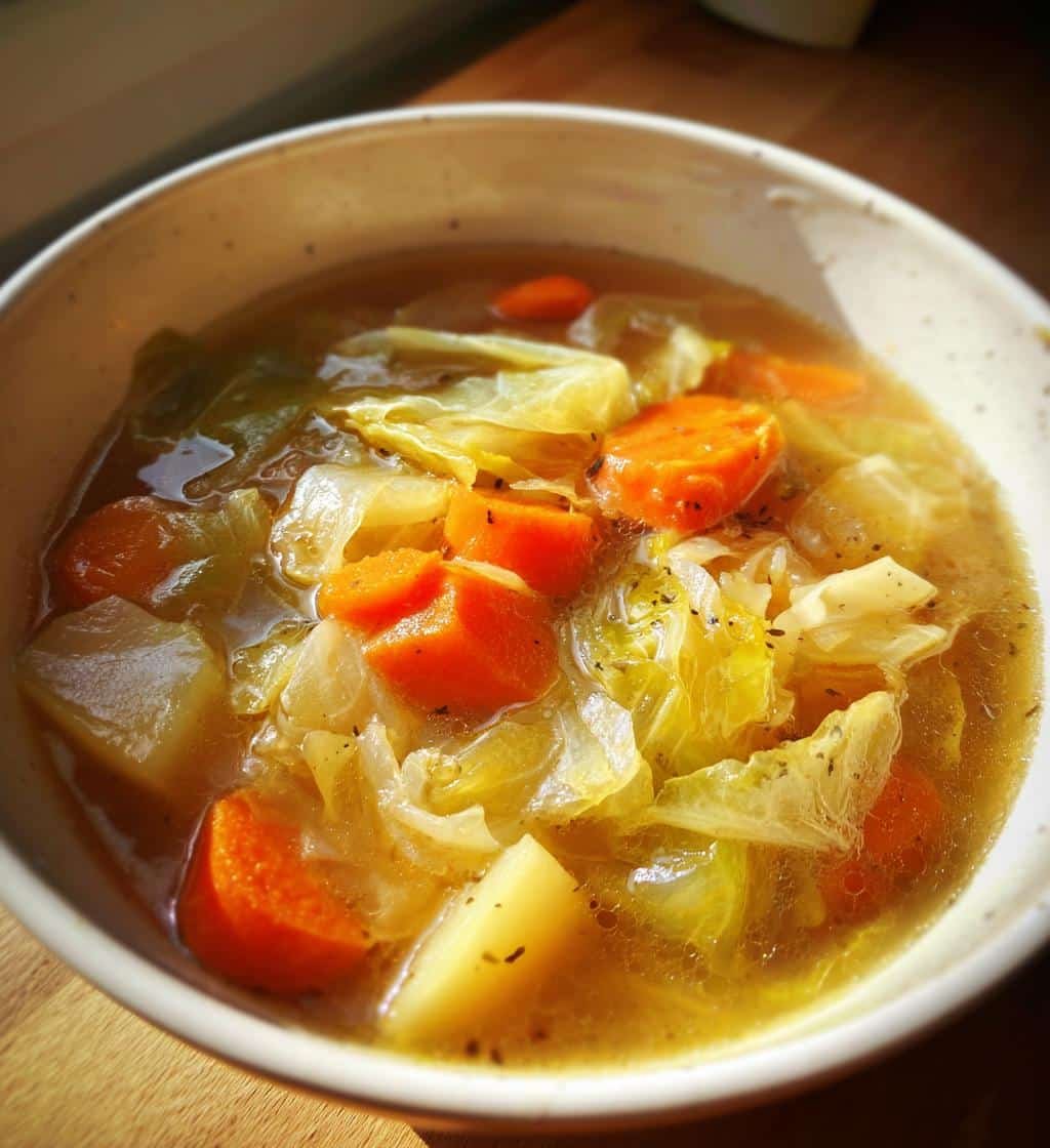 Healthy Cabbage & Potato Soup For meal prep