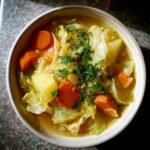 Healthy Cabbage & Potato Soup for meal prep
