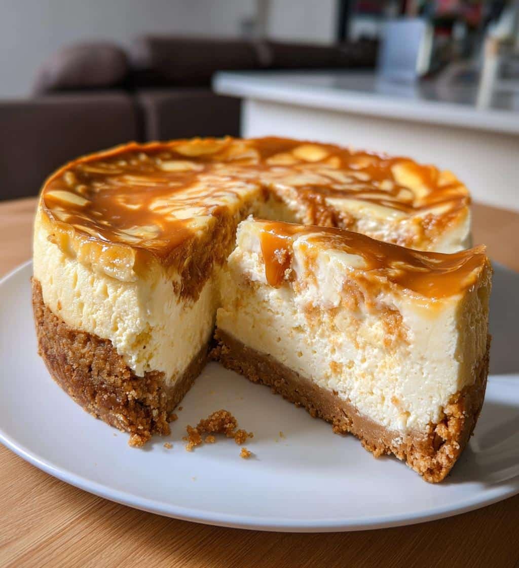 Healthy Caramel Protein Cheesecake (Keto/Low-Carb) - detail 1