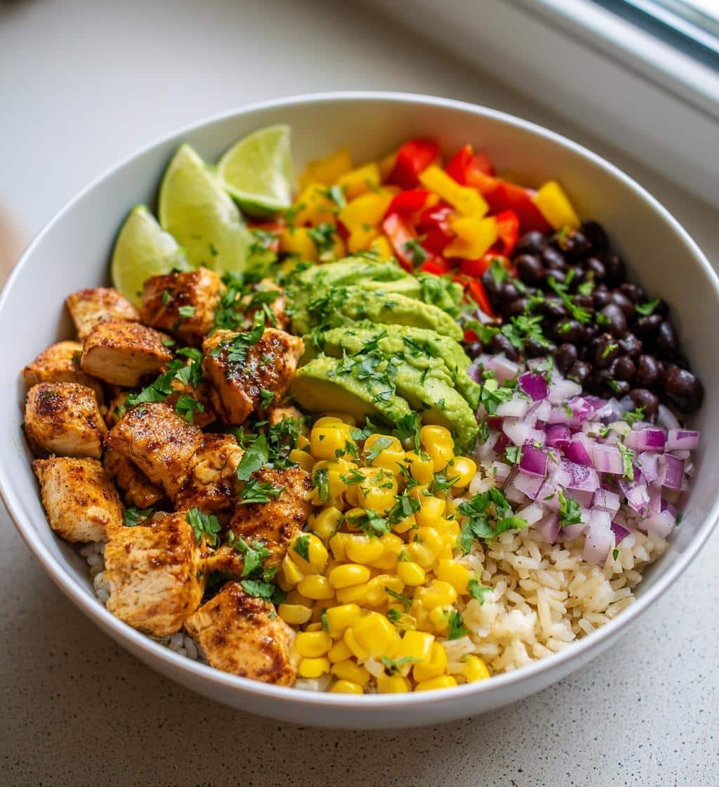**3 Must-Try Healthy Chicken Burrito Bowls Recipes for Busy Nights** 4 Healthy Chicken Burrito Bowls Recipe - detail 1
