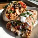 Healthy Chipotle Lime Grilled Chicken Burrito Wrap