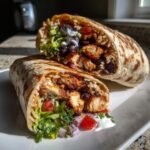 Healthy Chipotle Lime Grilled Chicken Burrito Wrap