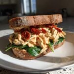 Healthy Creamy Marry Me Chicken Sandwich with Sun-Dried Tomatoes