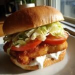 Healthy Crispy Fried Cod Fish Sandwich Recipe