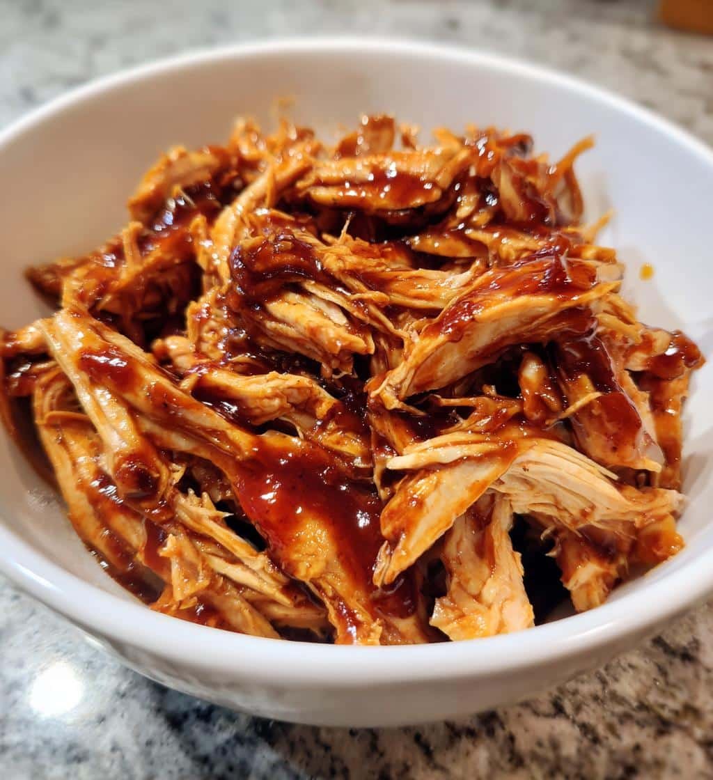 Healthy Crockpot 3-Ingredient Teriyaki Chicken for meal prep