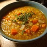Healthy Crockpot Lentil Detox Soup