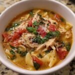 Healthy Delicious Creamy Chicken Parmesan Soup