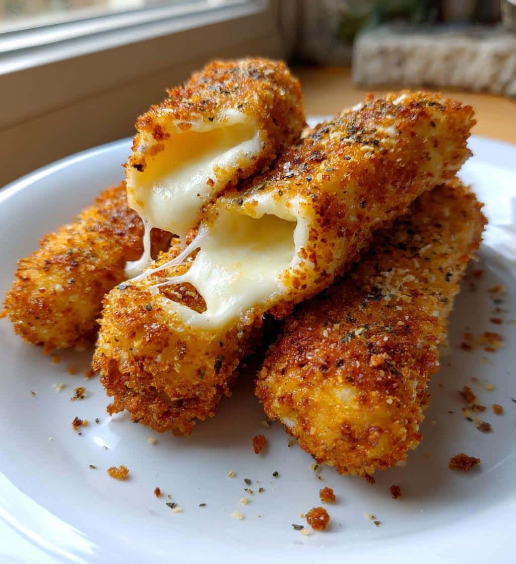 Healthy Easy Air Fryer Mozzarella Sticks