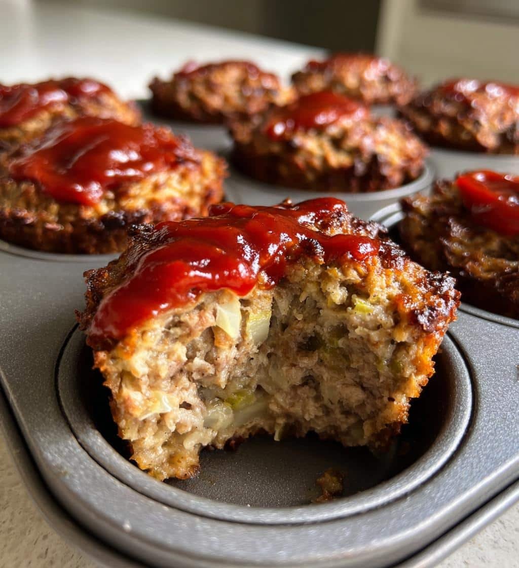Healthy Easy Meatloaf Muffins for meal prep - detail 1