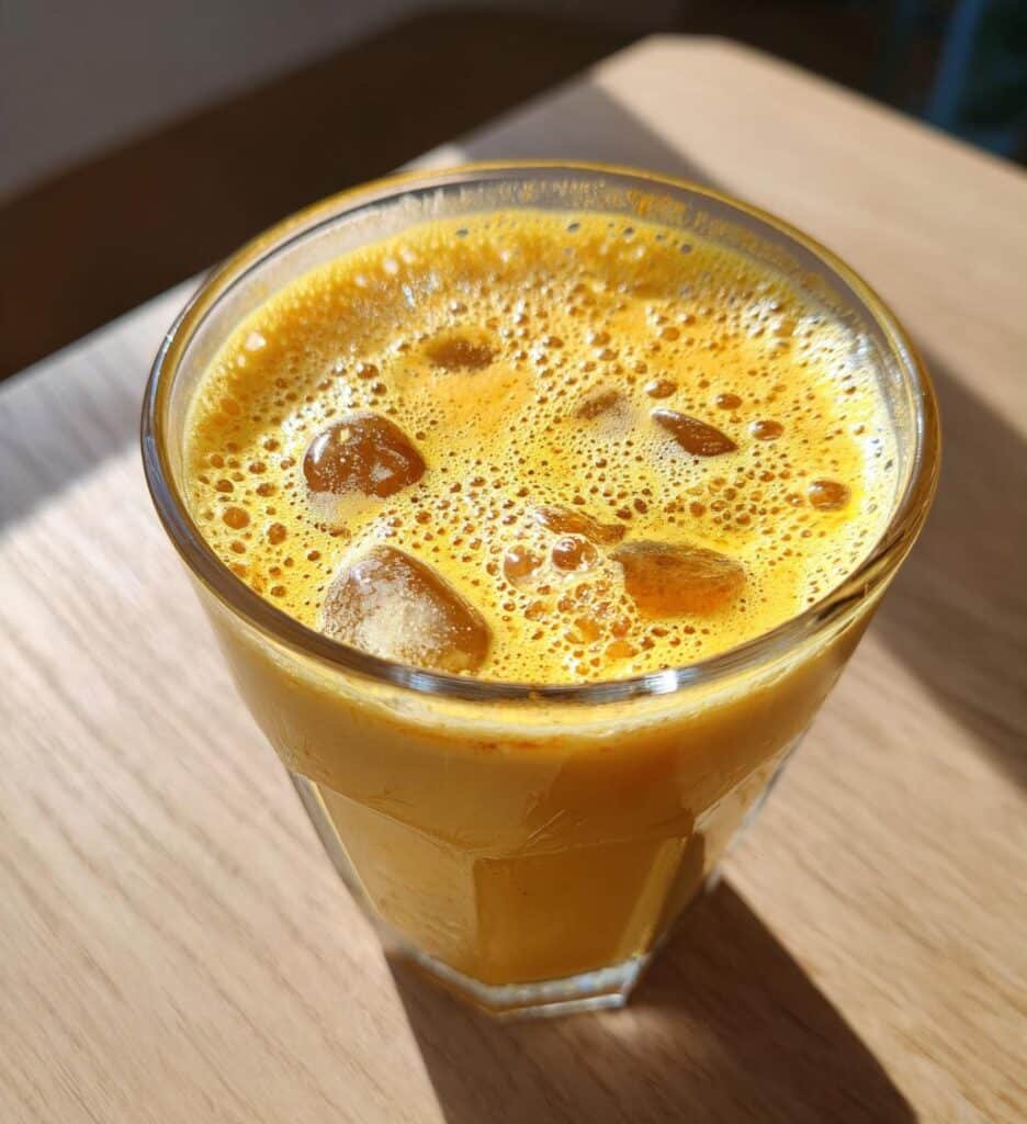 Healthy Golden Milk Turmeric Latte (Iced)