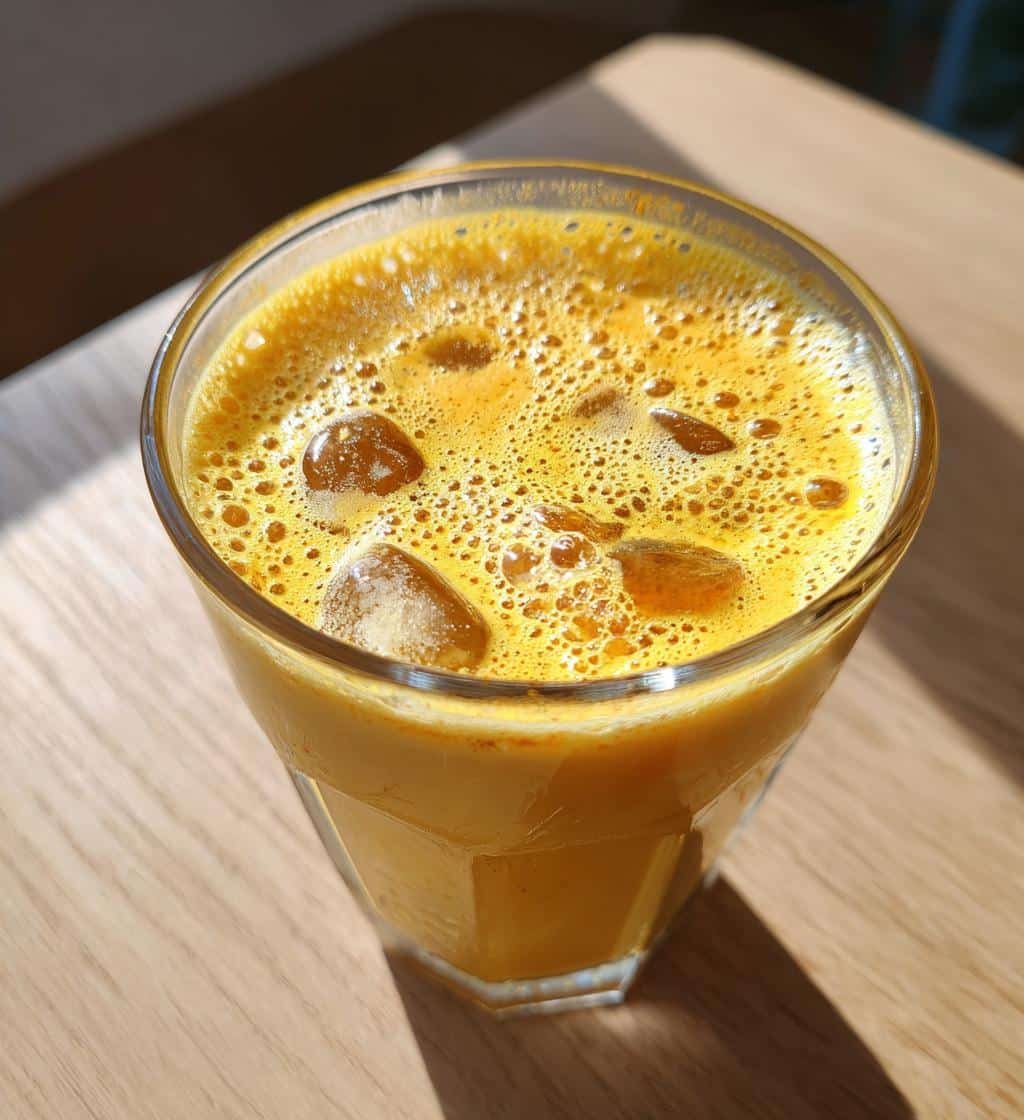 Healthy Golden Milk Turmeric Latte (Iced)