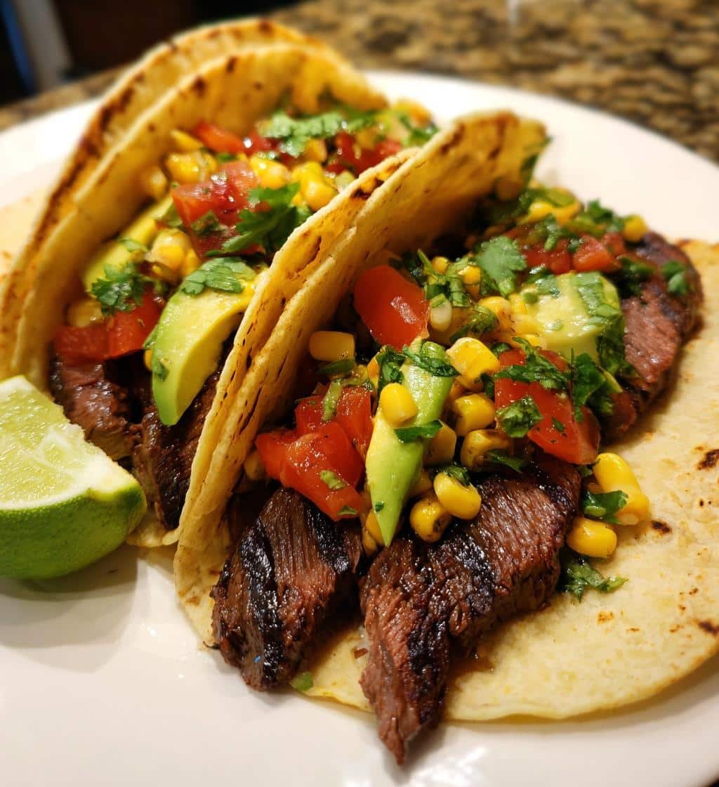 Healthy Grilled Steak Corn Tacos - detail 1