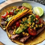Healthy Grilled Steak Corn Tacos