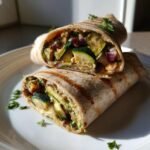 Healthy Grilled Zucchini Hummus Wrap