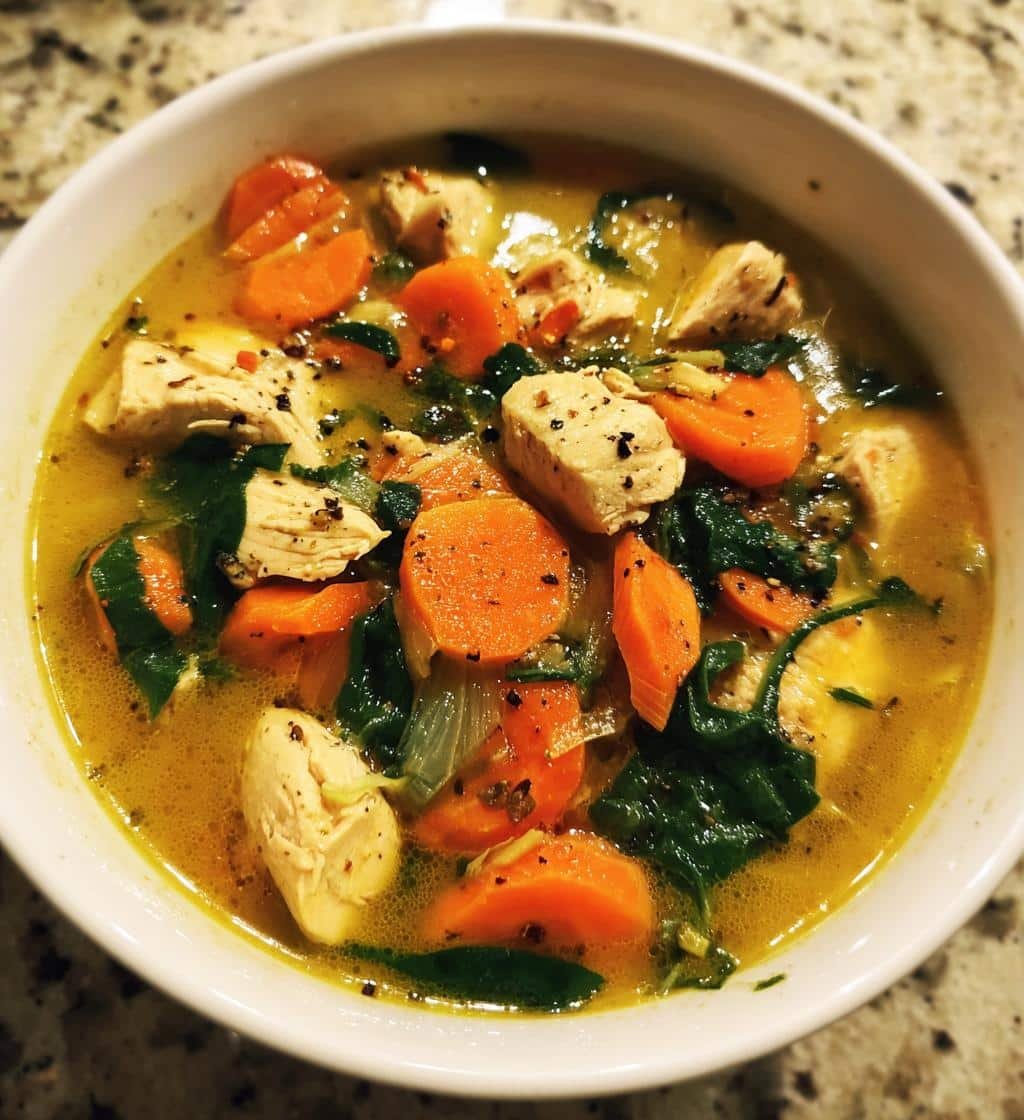 Healthy Healing Ginger Chicken Soup (Anti-Inflammatory)