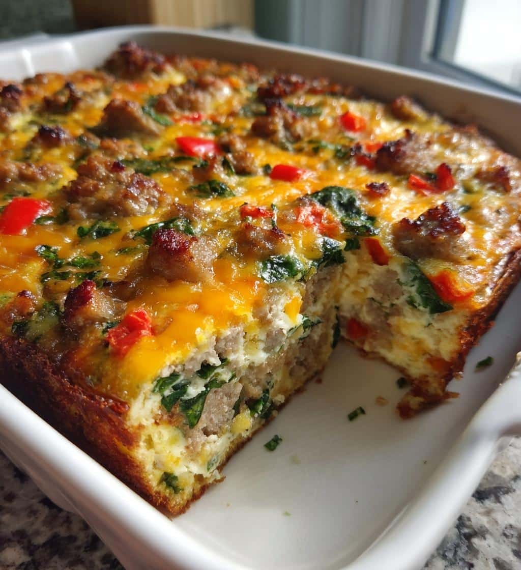 Healthy High-Protein Breakfast Casserole