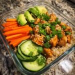 Healthy High Protein Chicken Poke Bowl Meal Prep
