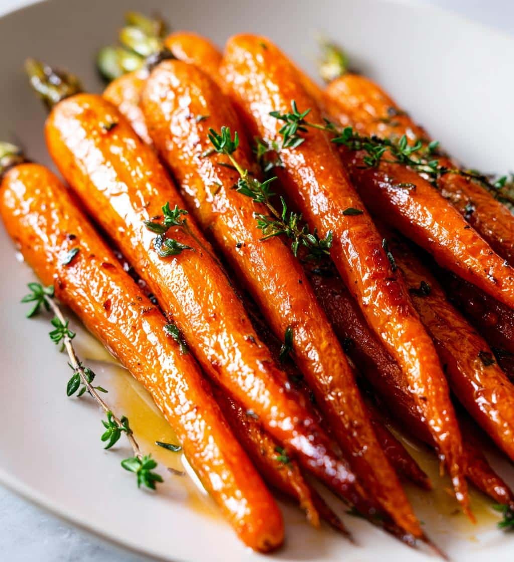 Healthy Honey Balsamic Roasted Carrots