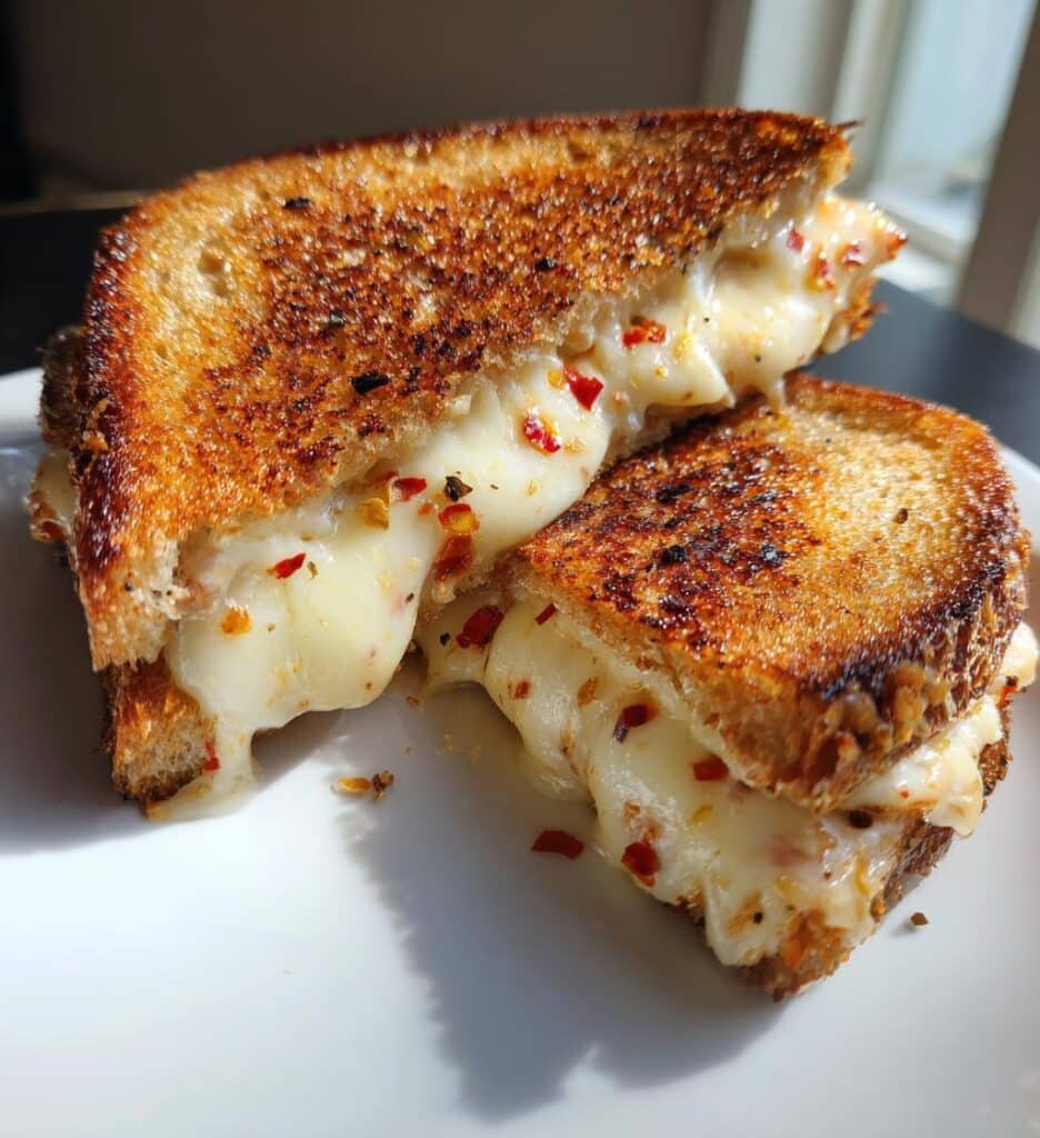 Healthy Italian Marinated Grilled Cheese