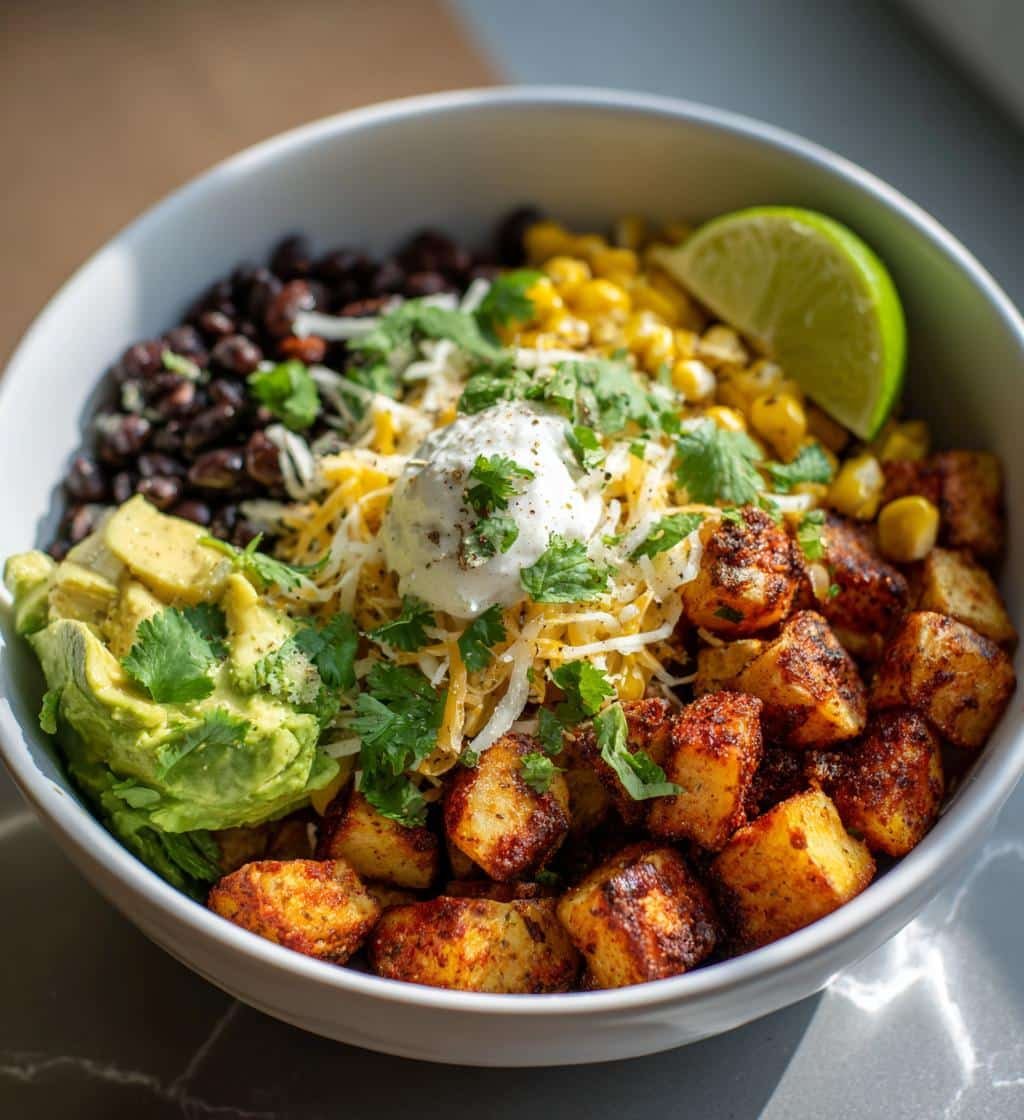 40-Minute Healthy Loaded Potato Taco Bowl That's Irresistible 4 Healthy Loaded Potato Taco Bowl - detail 1